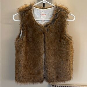 Cat & Jack Brown Faux Fur Vest for Kids
